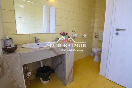 Ένα μπάνιο στο Apartamente 9 Mihaela