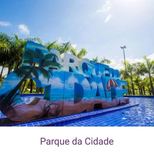 Πισίνα στο ή κοντά στο Lindo Ap - 400 metros da Praia