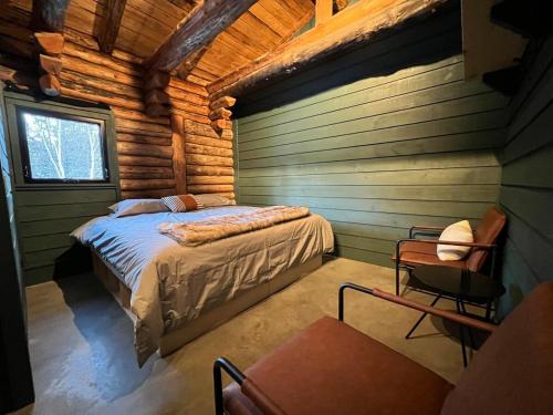Postel nebo postele na pokoji v ubytování ÖBois Charlevoix - L'Écurie