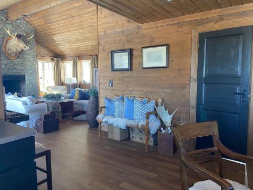 Χώρος καθιστικού στο Wonderful Ski-In, ski-out Cabin at Kvitfjell