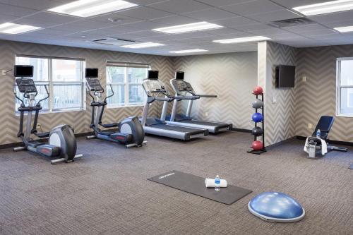 a gym with treadmills and ellipticals in a room at Residence Inn by Marriott Las Vegas Henderson/Green Valley in Las Vegas