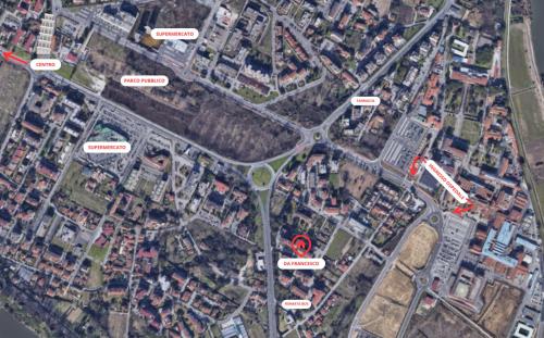 Vista generica su Pisa o vista sulla città dall'interno dell'appartamento