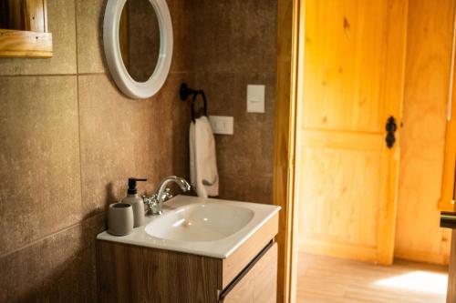 Koupelna v ubytování Casa Rayen