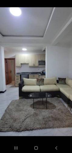 Χώρος καθιστικού στο Addis Gerji guest house