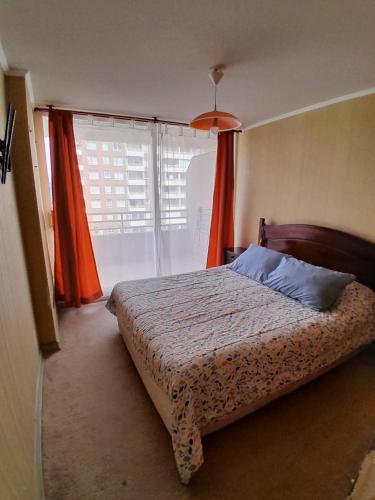 Postel nebo postele na pokoji v ubytování Viña Plaza 1