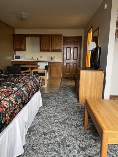 Kuchyň nebo kuchyňský kout v ubytování Lincoln Host Motor Inn