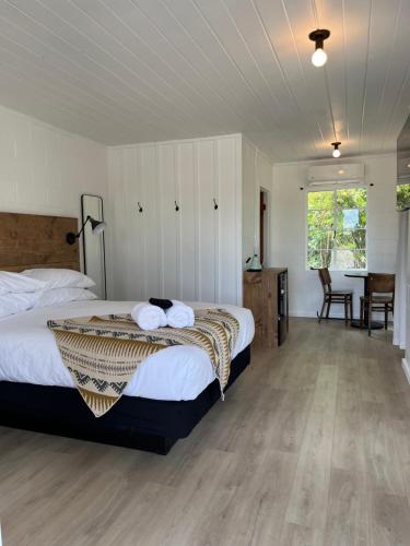Postel nebo postele na pokoji v ubytování Triangle Motel