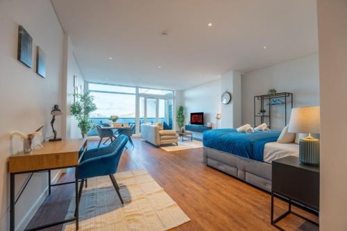 Χώρος καθιστικού στο SCHLOSSBERG RESIDENCES - 3 Glocken Luxury PENTHOUSE-Apartments