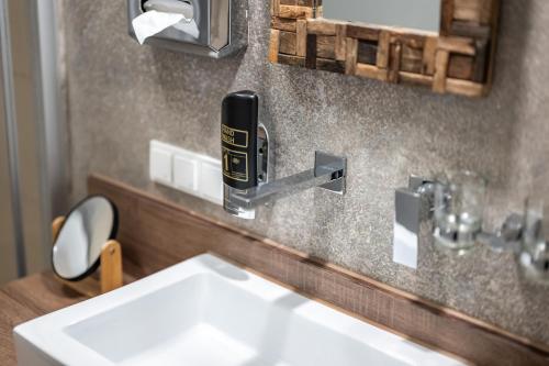 Koupelna v ubytování Hotel Goldene Steig