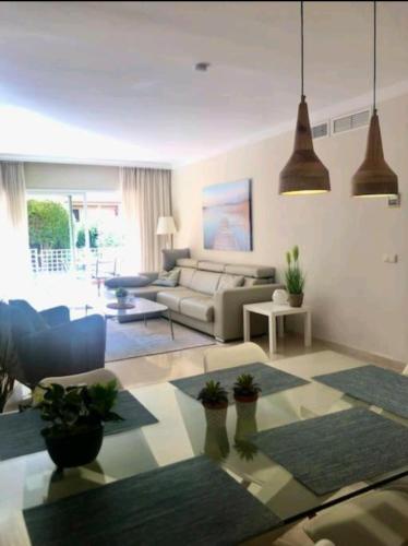Modern apartment next to pool