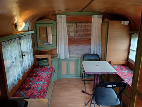 Χώρος καθιστικού στο Roulotte