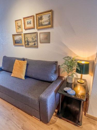 Ruang duduk di Alpine Apartments St-Sigmund