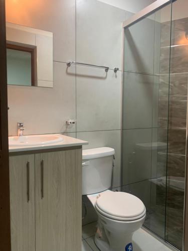 Ένα μπάνιο στο Hotel Boutique La Casona