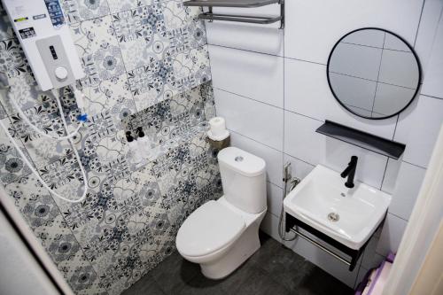 Koupelna v ubytování Skudai Tun Aminah Cozy Home - Sutera Mall 6 mins