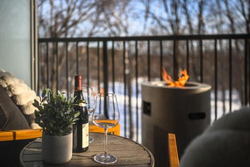 Balkoni atau teres di Villa EXPERIENCE Le Solstice ski-in-out pool