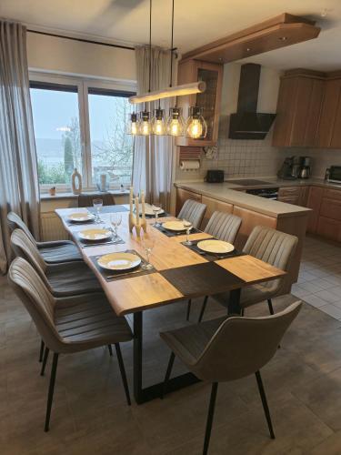 Dapur atau dapur kecil di Ferienwohnung Wintersonne