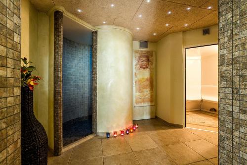 Koupelna v ubytování Hotel Neuwarft Altbau
