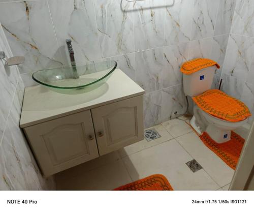 Koupelna v ubytování Hermosa casa comoda y espaciosa