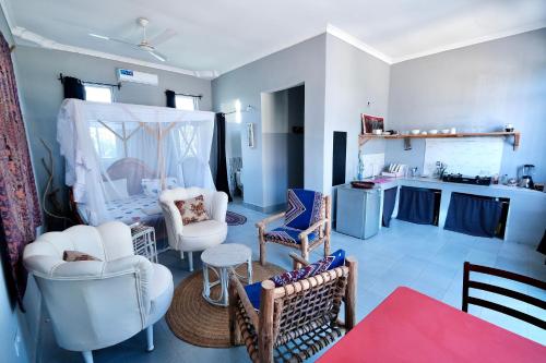 Χώρος καθιστικού στο Apartment Kiwengwa