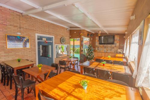 Εστιατόριο ή άλλο μέρος για φαγητό στο Guarujá Hostel