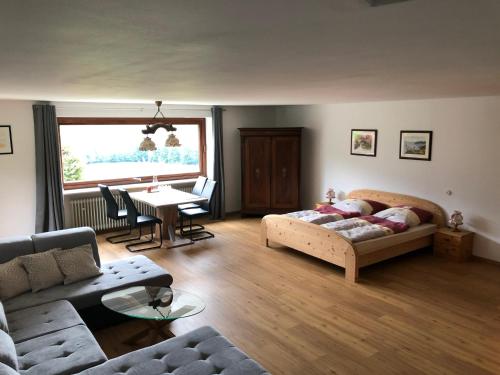 Χώρος καθιστικού στο Ferienwohnung Bergidyll