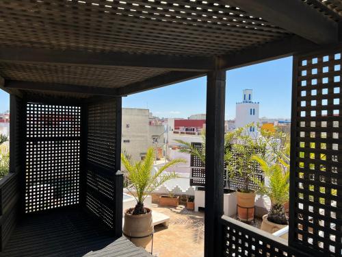 a view from the balcony of a house at RIAD OASIS D'ASILAH in Asilah