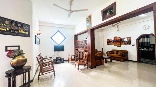 Χώρος καθιστικού στο Galle Catamaran Villa