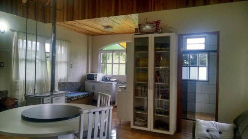 Dapur atau dapur kecil di Chalé