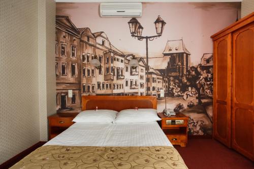 Una cama o camas en una habitación de Gotyk