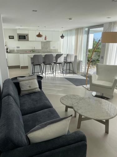 Posezení v ubytování Appartement avec vue