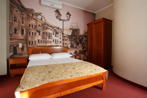 Una cama o camas en una habitación de Gotyk