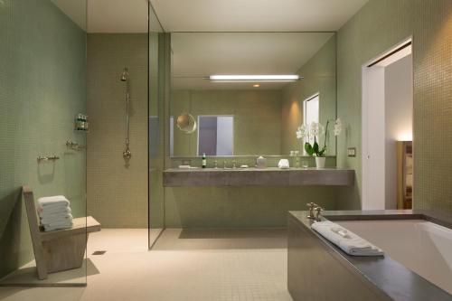 A bathroom at Hotel Healdsburg