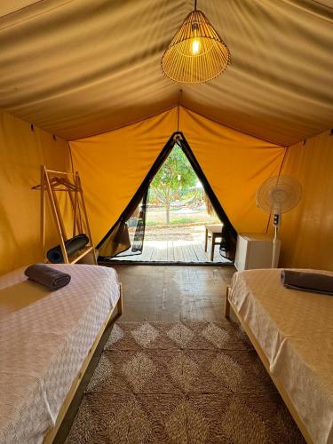Voodi või voodid majutusasutuse Kaş Joy Glamping toas