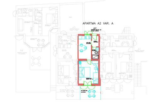 Půdorys ubytování Apartma Kočevar Portorož
