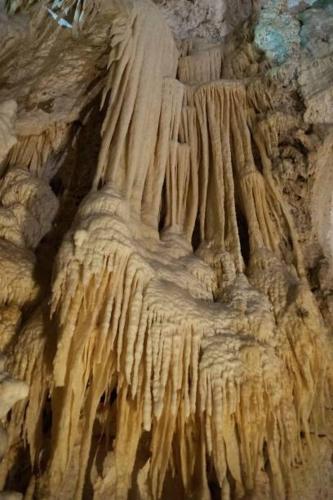 a cave with some kind of rock formations at Casa Silos in Arcevia