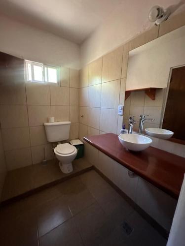 Koupelna v ubytování Cabañas & Apart Yki Shamuaika