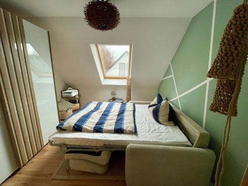 Postel nebo postele na pokoji v ubytování Ferienhaus Biedermann