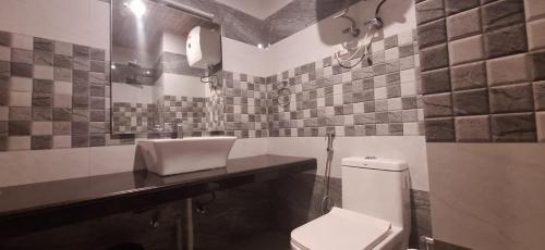 Koupelna v ubytování Sunset snow Hill view