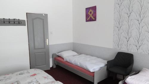 Cama o camas de una habitación en Statek Polánka