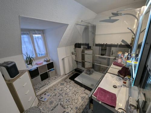 Η κουζίνα ή μικρή κουζίνα στο Chambre privée avec espaces partagés chez la famille d'Anthony