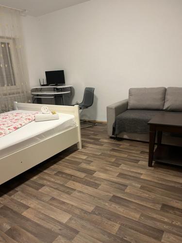 Postel nebo postele na pokoji v ubytování Ferienwohnung Schwetzingen