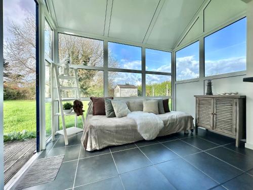 Ένα ή περισσότερα κρεβάτια σε δωμάτιο στο Villa BRETAGNE