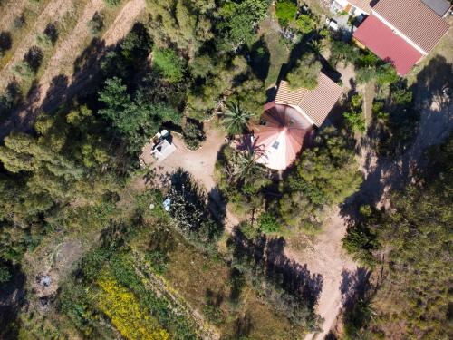 Landskap semula jadi dekat dengan rumah percutian