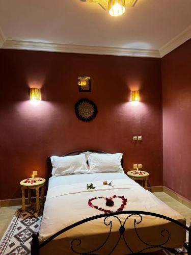 Cama o camas de una habitación en Riad dar Malak