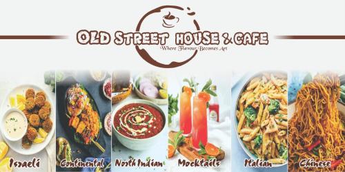 a collage of pictures of different types of food at Old Street House and Cafe in Manāli