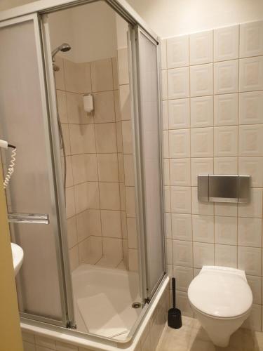 Koupelna v ubytování Viadrina Rooms & Apartments Frankfurt-Oder am Park im Zentrum