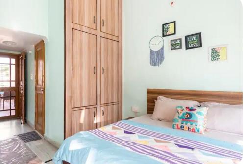 Katil atau katil-katil dalam bilik di Nature View Homestay
