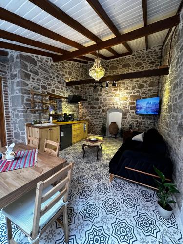 Ruang duduk di Rhea Guesthouse - Pergamon