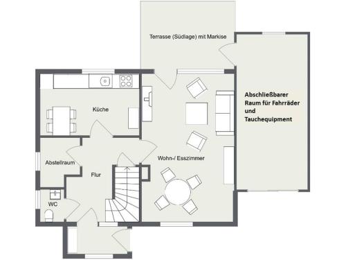Κάτοψη του Ferienhaus Gartenstraße