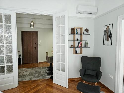 Posezení v ubytování Plaka Sofi Suite